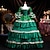 abordables Vestidos-Vintage Rococó Renacimiento Maxi Vestidos Normal Julieta Princesa Novia Plisado Ostentoso Princesa Escote Redondo Disfraz Mujer Víspera de Todos los Santos Carnaval Mascarada Rendimiento Fiesta