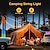 billige Lommelygter og campinglys-led udendørs lys string lys telt lys hurtig opbevaring 15m camping string lys med 9 modes vandtæt type-c 4000mah genopladelig hængende bærbar led lampe til camping / vandreture / gård dekoration 1