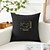 voordelige Vakantie kussensloop-Paas Decoratieve Gooi Kussenshoes 1PC Grappige Konijn Zacht Vierkant Bank Kussenhoes Kussenhoes voor Slaapkamer Woonkamer Bank Stoel Zwart Blauw Groen