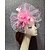 baratos Chapéus e Fascinators-Fascinadores Chapéu de Tule de Noiva Dia das Mulheres Com Pluma Acessório de Pérola para Cabeça