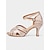 preiswerte Lateinamerikanische Schuhe-Damen-Latein-Tanzsandalen mit Strasssteinen – Peep-Toe, Netzriemen, Knöchelschnalle, Ballsaalschuhe mit hohem Absatz für Salsa, Tango und Auftritte