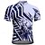 abordables Maillots pour hommes-Homme Maillot de cyclisme Géométrique Manche Courte Cyclisme T-shirt Maillot avec 3 poches arrière VTT Vélo tout terrain Séchage Rapide Design Anatomique Évacuation de l'Humidité Respirant Des sports