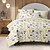 baratos 100% algodão-Conjunto de Capa de Edredom Floral Tamanho Queen Conjuntos de Cama Capa de Edredom Macia Leve Capa de Conforto com 2 Fronhas para Verão e Primavera