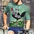 billiga Tröjor för män-Herr Cykeltröja Djur Kortärmad Cykel T-shirt Tröja med 3 bakfickor Bergscykling Snabb tork Anatomisk design Uppsugande Andningsfunktion sporter Grön Kläder
