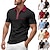 preiswerte Klassisches Poloshirt für Herren-Herren Viertel-Reißverschluss-Poloshirt Golfshirt Täglich Ferien Viertelreißverschluss Kurzarm Mode Basic Farbblock Patchwork Sommer Frühling Normale Passform Hellblau Schwarz Weiß Wein Marineblau