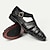 cheap Premium Leather Sandals-Premium Leather Fisherman Sandals with Buckle Detail - Stylish Choice for Outdoor Activities and Social Gatherings