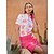 cheap Polos &amp; Quarterzips-Women&#039;s Golf Polo Shirt Yan pink Denim Blue Short Sleeve Top Ladies Golf Attire Clothes Outfits Wear Apparel