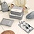 abordables stockage de bagages et de voyage-Ensemble de cubes de compression pour le voyage, 6 pièces de rangement et d'organisation de bagages, économiseurs d'espace, organisateurs de vêtements multifonctionnels pour la maison et la valise