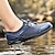 billige Herresneakers-mænds marineblå upstream-sko med lynlåsesystem, åndbar mesh-overdel, ideel til strand- og udendørsaktiviteter