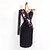 cheap Competition Dress-Latin Dance Dress Embroidery Splicing Women's Performance Training Long Sleeve Mesh Velvet