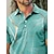 cheap Tops-Men&#039;s Golf Polo Shirt Green Short Sleeve Top Golf Attire Clothes Outfits Wear Apparel