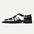 cheap Premium Leather Sandals-Premium Leather Fisherman Sandals with Buckle Detail - Stylish Choice for Outdoor Activities and Social Gatherings