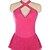 abordables Robes de Patinage Artistique-Robe de patinage artistique Femmes Fille Patinage Robe Rose rouge Patchwork Dos Nu Maille Spandex Élastique Entraînement Pratique Professionnel Tenue de Patinage Chaleur Thermique cristal pailleté