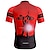 abordables Maillots pour hommes-Homme Maillot de cyclisme Lettres &amp; Chiffres Manche Courte Cyclisme T-shirt Maillot avec 3 poches arrière VTT Vélo tout terrain Séchage Rapide Design Anatomique Évacuation de l&#039;Humidité Respirant Des
