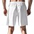 economico Classico-Per uomo Shorts Shorts di Lino Pantaloncini Estivi Shorts da Spiaggia Coulisse Elastico in vita Gamba Dritta Semplice Comodità Traspirante Lunghezza al ginocchio All&#039;aperto Quotidiano Ferie Moda
