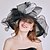 voordelige Feesthoeden-Helm Organza Bruiloft Avond Feest Elegant Bruiloft Met Tule Helm Hoofddeksels