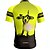 abordables Maillots pour hommes-Homme Maillot de cyclisme Lettres &amp; Chiffres Manche Courte Cyclisme T-shirt Maillot avec 3 poches arrière VTT Vélo tout terrain Séchage Rapide Design Anatomique Évacuation de l&#039;Humidité Respirant Des