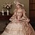 abordables Vestidos-Vintage Rococó Renacimiento Maxi Vestidos Normal Julieta Princesa Reina Elizabeth Plisado Ostentoso Princesa Escote Cuadrado Disfraz Mujer Víspera de Todos los Santos Carnaval Mascarada Rendimiento