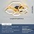 economico Lampade da soffitto con dimmer-plafoniera a led creativa moderna con 3 teste 52w 5 teste 80w dimmerazione continua app telecomando plafoniera a led esagonale adatta per camera da letto soggiorno sala da pranzo e illuminazione