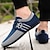 billige Herresneakers-mænds nylon afslappede slip-on sko med kontrasterende teksturer - perfekt til dagligt slid og fritidsaktiviteter