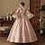 abordables Vestidos-Vintage Rococó Renacimiento Maxi Vestidos Normal Julieta Princesa Reina Elizabeth Plisado Ostentoso Princesa Escote Cuadrado Disfraz Mujer Víspera de Todos los Santos Carnaval Mascarada Rendimiento