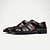 cheap Premium Leather Sandals-Premium Leather Fisherman Sandals with Buckle Detail - Stylish Choice for Outdoor Activities and Social Gatherings