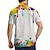 economico Polo stampata da uomo-Per uomo Inchiostro splash Polo Manica Corta Magliette polo Camicie con Colletto Casual All&#039;aperto Athleisure Abbigliamento quotidiano Stampa 3D Estate Primavera Autunno Bianco Blu Viola