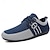 billige Herresneakers-mænds nylon afslappede slip-on sko med kontrasterende teksturer - perfekt til dagligt slid og fritidsaktiviteter
