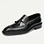 cheap Premium Leather Loafers-Men&#039;s Handmade Genuine Leather Loafers - Premium Brown Slip-On Tassel Dress Shoes for Kentucky Derby, Business &amp; Formal Occasions