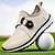 baratos Sapatos de Golfe Masculinos-Sapatos de golfe azul claro masculino com sistema de discagem ajustável, design respirável, calçados esportivos para golfe ao ar livre