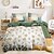 billiga 100% bomull-Blommig Duvet-set 100% Bomull Mjuk och Andningsbar Sängkläder med Lapptäckesblommor Lätt och Hållbar Täcke Bekväm för alla säsonger Lätt att ta hand om