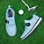 baratos Sapatos de Golfe Masculinos-Sapatos de golfe azul claro masculino com sistema de discagem ajustável, design respirável, calçados esportivos para golfe ao ar livre