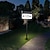 abordables Éclairages pour allées-Lampes d&#039;adresse solaires, plaque d&#039;adresse extérieure éclairée par LED avec contrôle intelligent, 3 couleurs en 1, éclairage de numéro de maison à énergie solaire étanche avec piquets pour l&#039;extérieur de la maison, de la cour, de la rue, de la maison, 1
