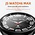 abordables Relojes inteligentes-696 JSwatch6Max Reloj inteligente 1.43 pulgada Smartwatch Reloj elegante Bluetooth ECG + PPG Podómetro Recordatorio de Llamadas Compatible con Android iOS Mujer Hombre Llamadas con Manos Libres