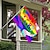 billige Hageflagg, Banner-Juni Pride Måned LGBTQ LGBT Pride Flagg Regnbue Utendørs Innendørs med Øyehull Hus Hage Dekorasjoner Høytidsbanner Skilt Glad Pride