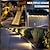 cheap Outdoor Wall Lights-4 Pcs LED Solar Step Landscape Lights Outdoor Fence Light Waterproof Wall Light 24LEDs Home Garden Pathway Lighting Decoration