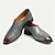 abordables Mocassins en cuir de qualité supérieure-mocassins en cuir faits main pour hommes - chaussures habillées à enfiler à brides croisées grises pour le derby du Kentucky, les événements professionnels et formels