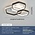 economico Lampade da soffitto con dimmer-plafoniera a led creativa moderna con 3 teste 52w 5 teste 80w dimmerazione continua app telecomando plafoniera a led esagonale adatta per camera da letto soggiorno sala da pranzo e illuminazione
