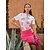 cheap Polos &amp; Quarterzips-Women&#039;s Golf Polo Shirt Yan pink Denim Blue Short Sleeve Top Ladies Golf Attire Clothes Outfits Wear Apparel