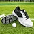 preiswerte Herren Golfschuhe-Herren Sneaker Golfschuhe Mikrofaser Wasserdicht Bequem Rutschfest Schnürung Schwarz / weiss Gelb Blau