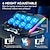 cheap Stands &amp; Cooling Pads-Gaming Laptop Cooling Pad with 8 Cooling Fans Laptop Fan Cooler Pad for 15-17.3 Inch Cooler Stand with 6 Height Adjustable RGB Cooling Pad with Two USB Port &amp; Phone Stand