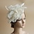 levne 50. léta 20. století-Fascinátory Polyester 30. léta Se širší krempou Závojový klobouk Dovolená Čajový dýchánek Kentucky Derby Dostih koktejl Elegantní Vinobraní Roztomilý S Peří Čistá Barva Přílba Pokrývky Hlavy