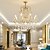 levne Svíčkový design-4-Light 6-Světlo 50 cm Lucerna Desgin Lustry Kov Malované povrchové úpravy Moderní 110-120V 220-240V
