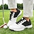 preiswerte Herren Golfschuhe-Herren Sneaker Golfschuhe Mikrofaser Wasserdicht Bequem Rutschfest Schnürung Schwarz / weiss Gelb Blau