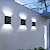 cheap Outdoor Wall Lights-4PCS LED Solar Outdoor Wall Lights Waterproof Up and Down Lighting 2LED Outdoor Waterproof Fence Light Suitable for Yard Garage Porch Garden Decoration