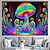 voordelige Blacklight wandtapijten-Blacklight Hangtapijt Gloei-in-de-duisternis Gloeifeest UV-reactief Trippy Mistige Paddenstoel Natuur Landschap Hangtapijt Wanddecoratie Muurschilderij voor Woonkamer Slaapkamer
