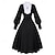 economico Religione Oscura-Abiti Costume Cosplay Costume da festa Mascherata Costume Per donna Mascherata martedì grasso Performance Feste Halloween Adulti 1 Collana Vestito Fascia