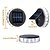 baratos Candeeiros Luzes de Exterior-4 peças de luzes de parede solares LED para exterior, design reversível em forma de pétala com 12 contas, perfeito para cerca de jardim, caminho, degraus, escadas e efeito de estrela brilhante
