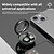 baratos Auscultadores TWS True Wireless-Fones de Ouvido Mini Sem Fio 5.3 para Dormir com Toque de Impressão Digital Som Estéreo HiFi Display Digital LED Cabo Sem Emaranhado Fones de Ouvido Semi-Aberto para Exercícios