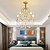 levne Svíčkový design-4-Light 6-Světlo 50 cm Lucerna Desgin Lustry Kov Malované povrchové úpravy Moderní 110-120V 220-240V
